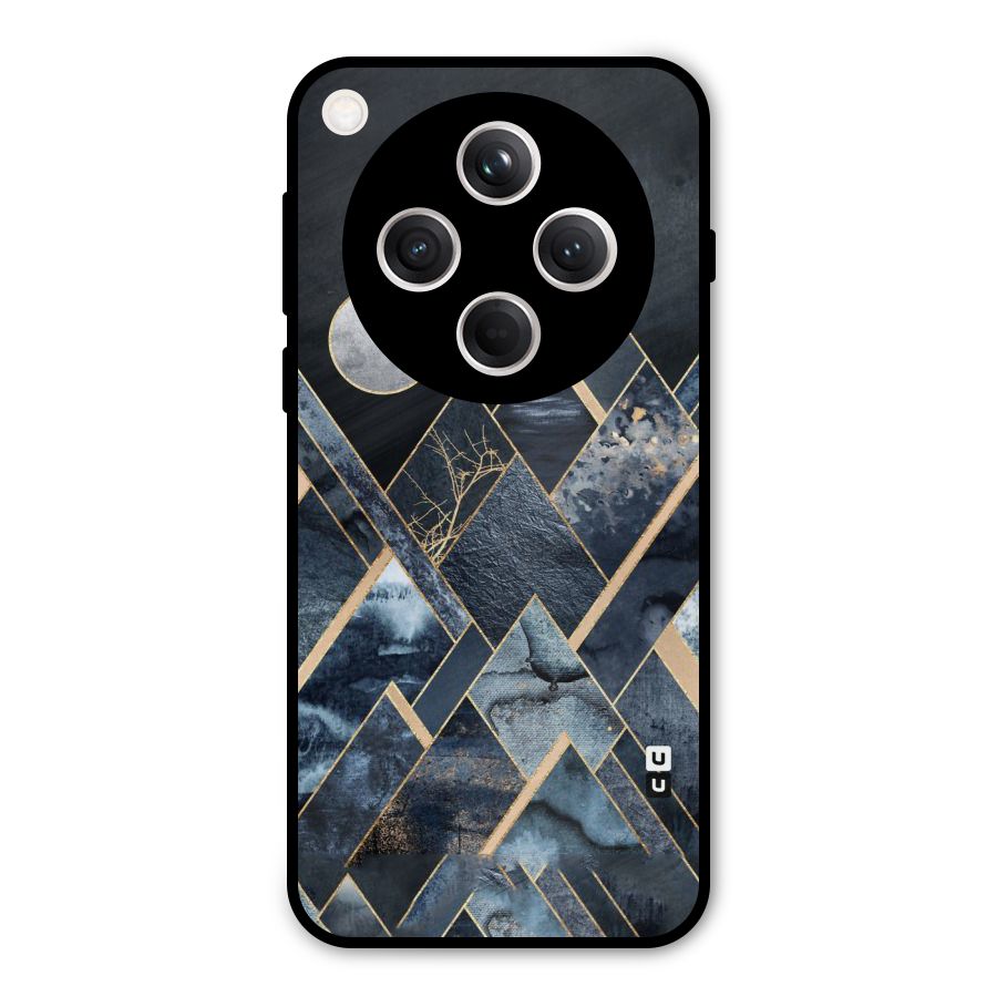 Abstract Scenic Design Metal Back Case for Oppo Find X8