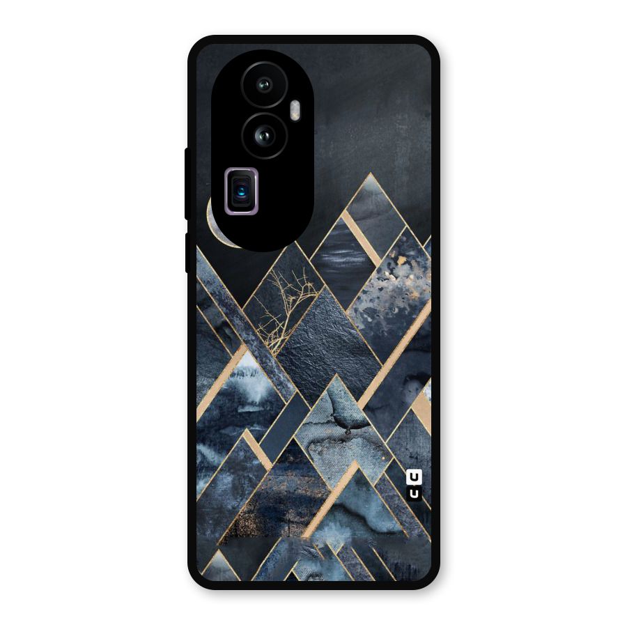 Abstract Scenic Design Metal Back Case for Oppo Reno10 Pro Plus