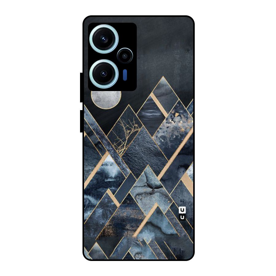 Abstract Scenic Design Metal Back Case for Poco F5