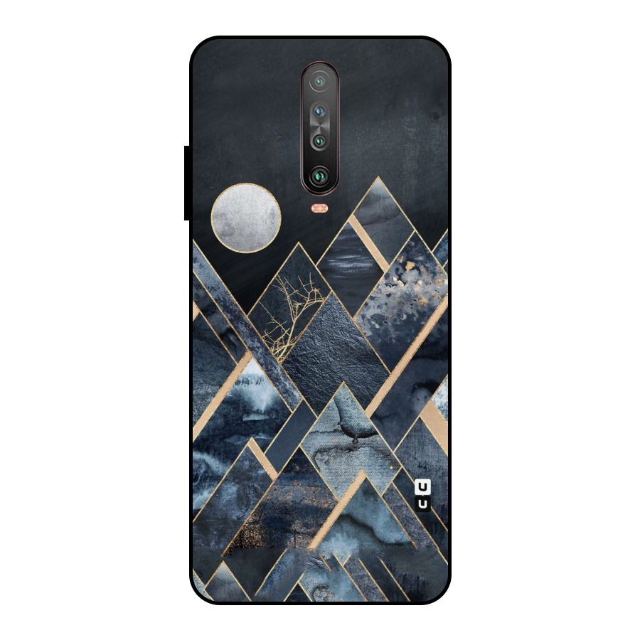 Abstract Scenic Design Metal Back Case for Poco X2
