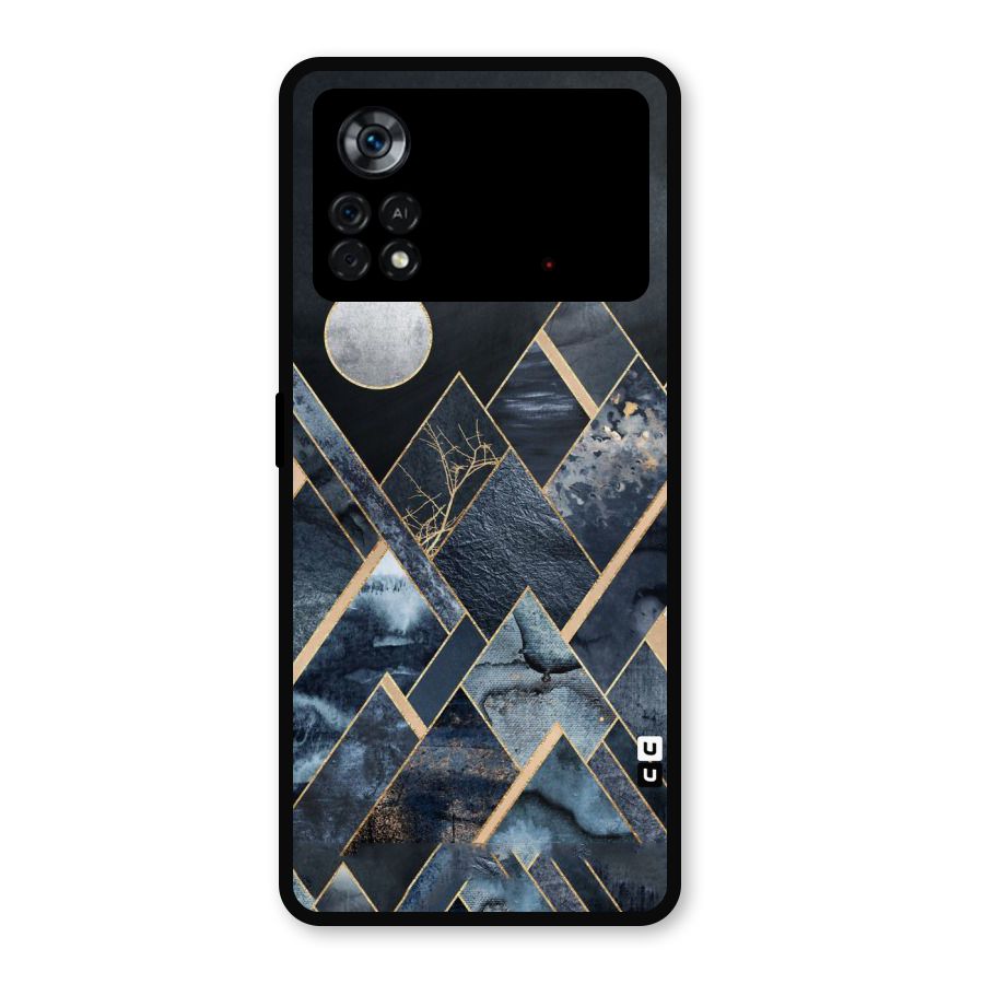 Abstract Scenic Design Metal Back Case for Poco X4 Pro 5G