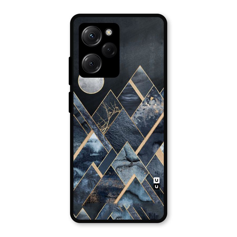Abstract Scenic Design Metal Back Case for Poco X5 Pro
