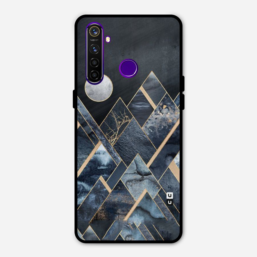Abstract Scenic Design Metal Back Case for Realme 5 Pro
