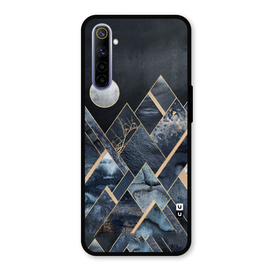 Abstract Scenic Design Metal Back Case for Realme 6