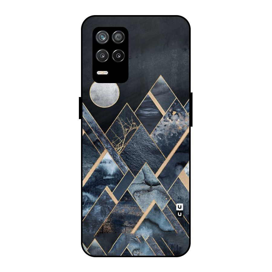 Abstract Scenic Design Metal Back Case for Realme 8 5G
