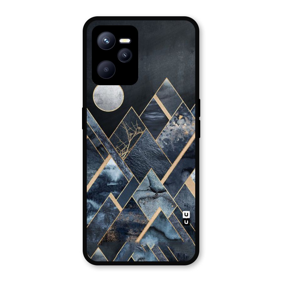 Abstract Scenic Design Metal Back Case for Realme C35