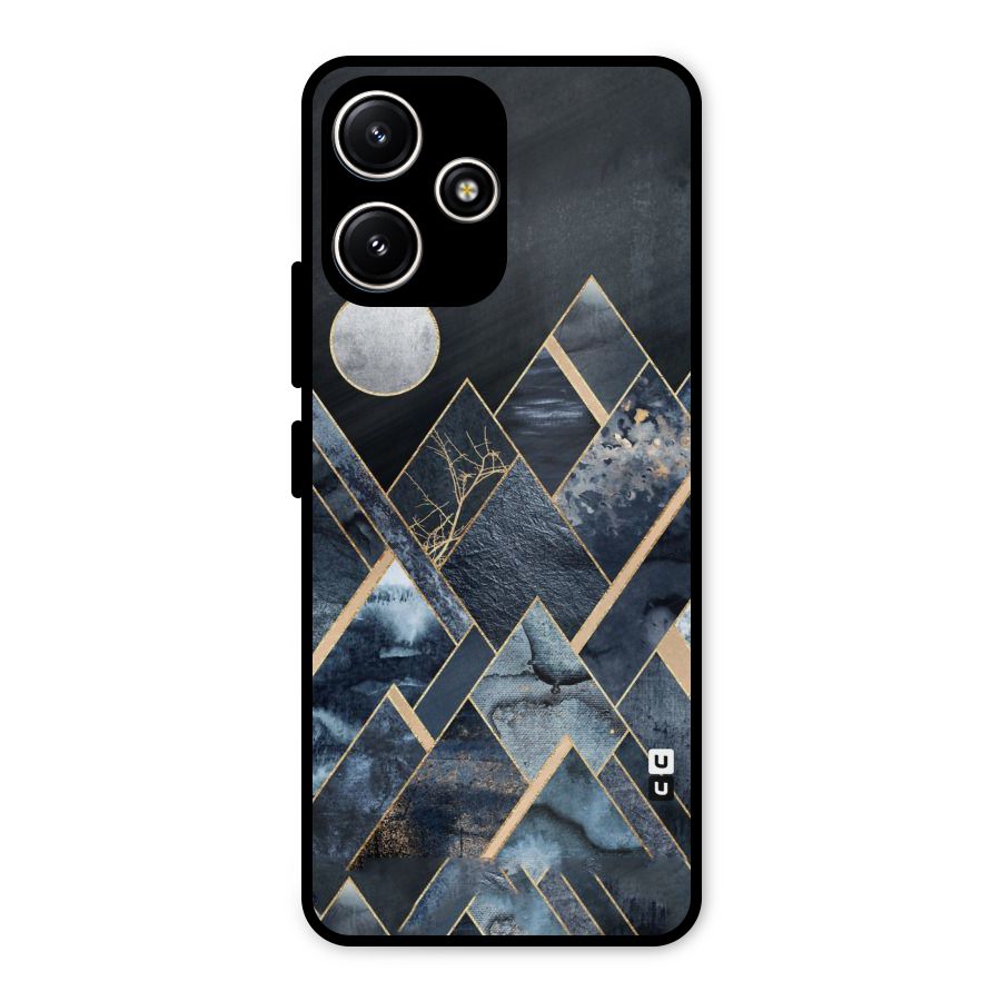 Abstract Scenic Design Metal Back Case for Redmi 12 5G