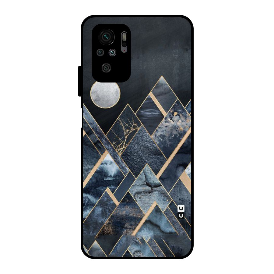 Abstract Scenic Design Metal Back Case for Redmi Note 10S
