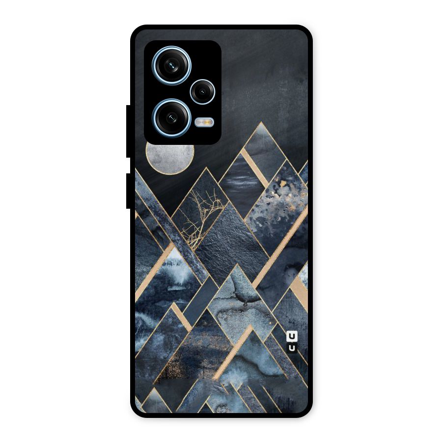 Abstract Scenic Design Metal Back Case for Redmi Note 12 Pro