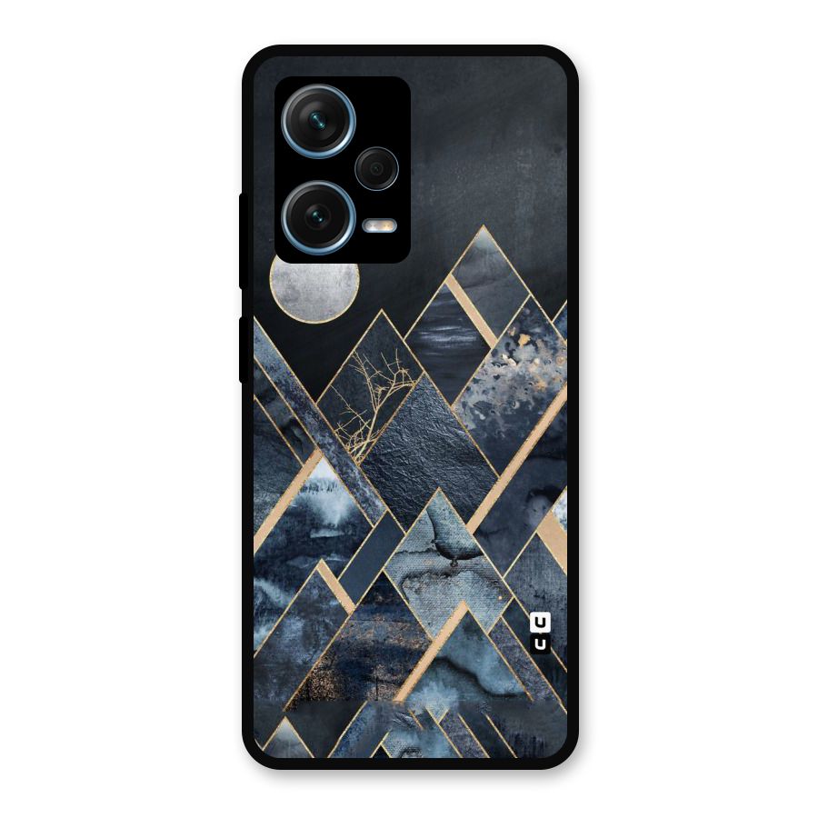 Abstract Scenic Design Metal Back Case for Redmi Note 12 Pro Plus 5G