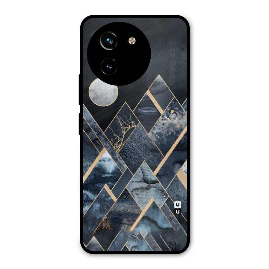 Abstract Scenic Design Metal Back Case for Vivo T3x