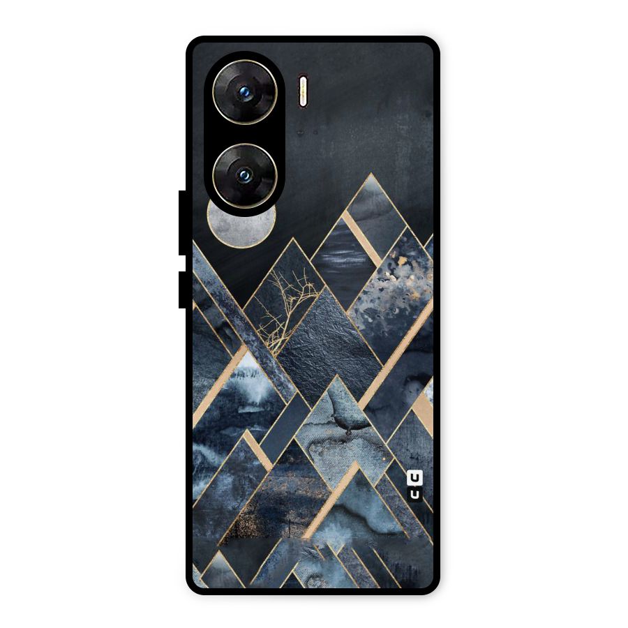 Abstract Scenic Design Metal Back Case for Vivo V29e