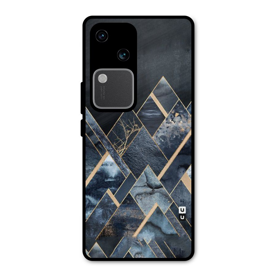 Abstract Scenic Design Metal Back Case for Vivo V30