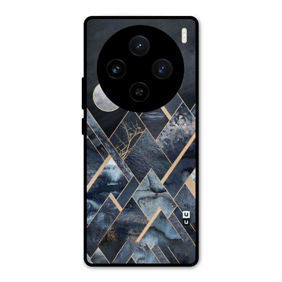 Abstract Scenic Design Metal Back Case for Vivo X100