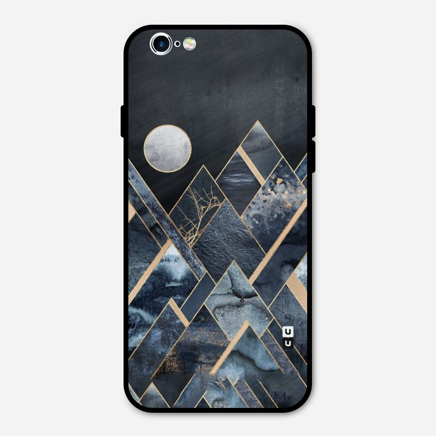 Abstract Scenic Design Metal Back Case for iPhone 6 6s