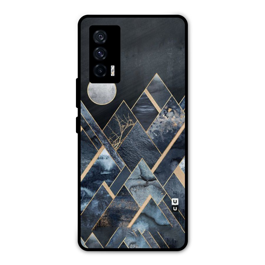 Abstract Scenic Design Metal Back Case for iQOO 7 5G
