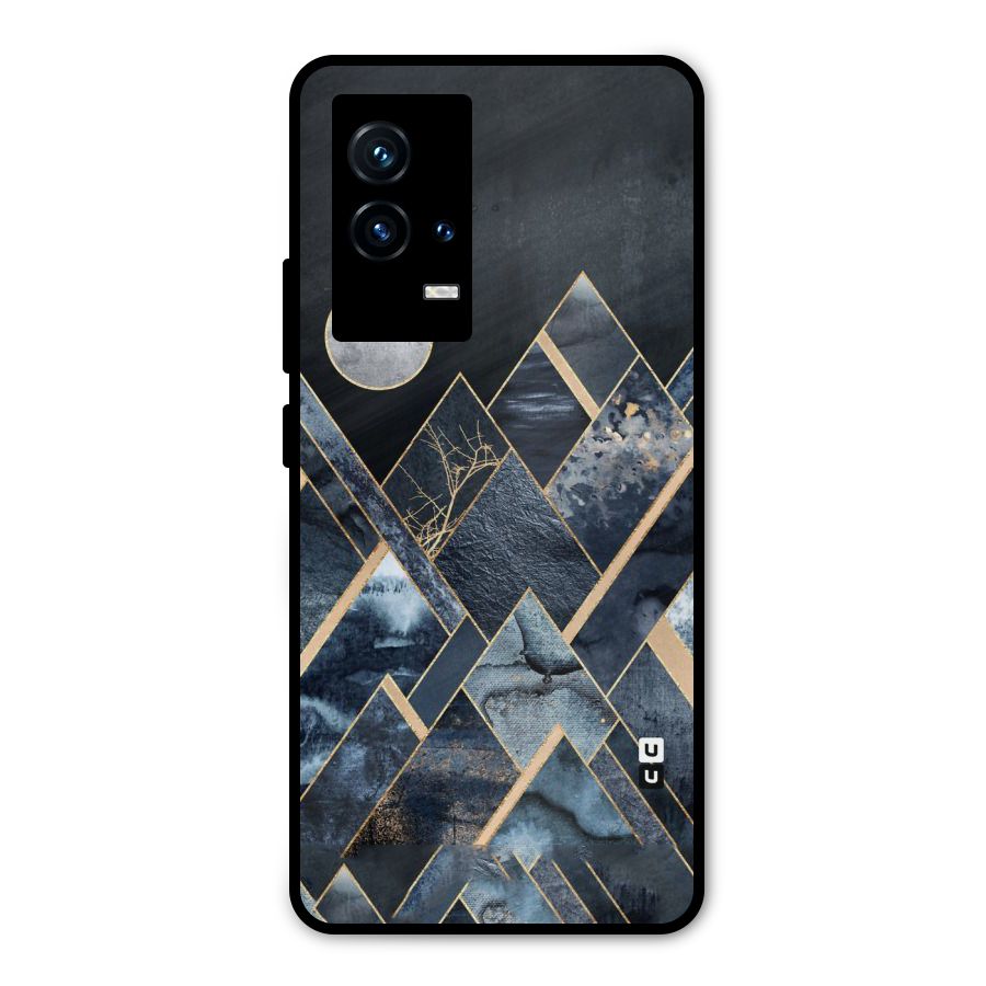 Abstract Scenic Design Metal Back Case for iQOO 9 5G