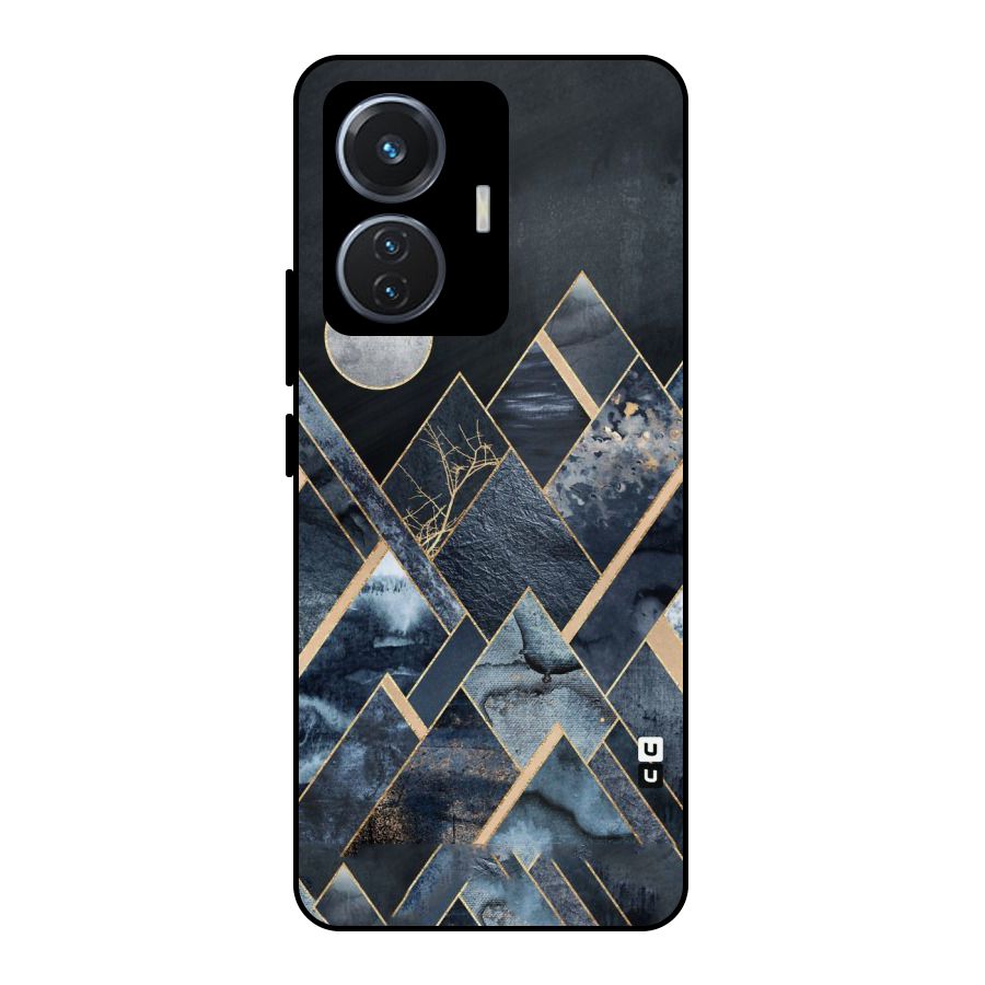 Abstract Scenic Design Metal Back Case for iQOO Z6 44W