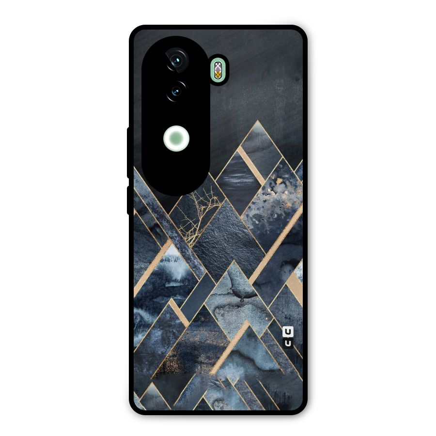 Abstract Scenic Design Metal Back Case for iQOO Z9s