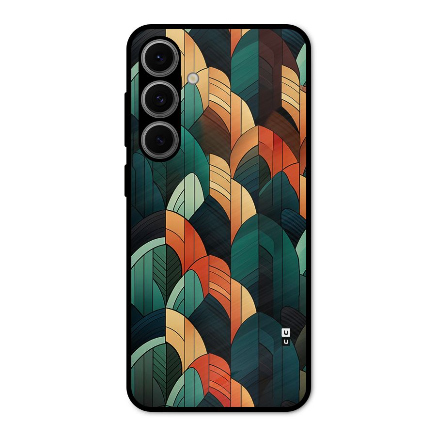 Abstract Seamless Pattern Metal Back Case for Galaxy S24 FE