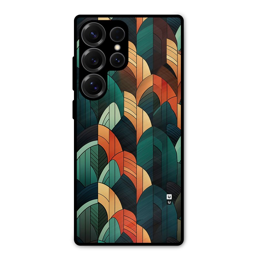 Abstract Seamless Pattern Metal Back Case for Galaxy S25 Ultra