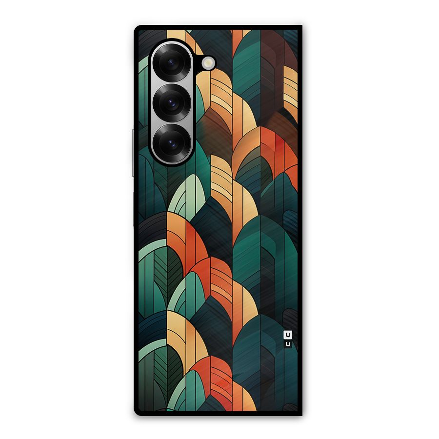 Abstract Seamless Pattern Metal Back Case for Galaxy Z Fold6