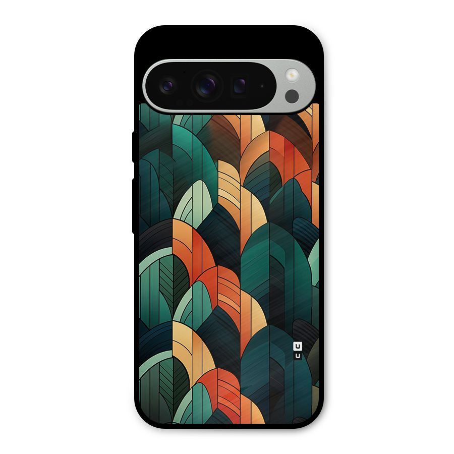 Abstract Seamless Pattern Metal Back Case for Google Pixel 9 Pro XL