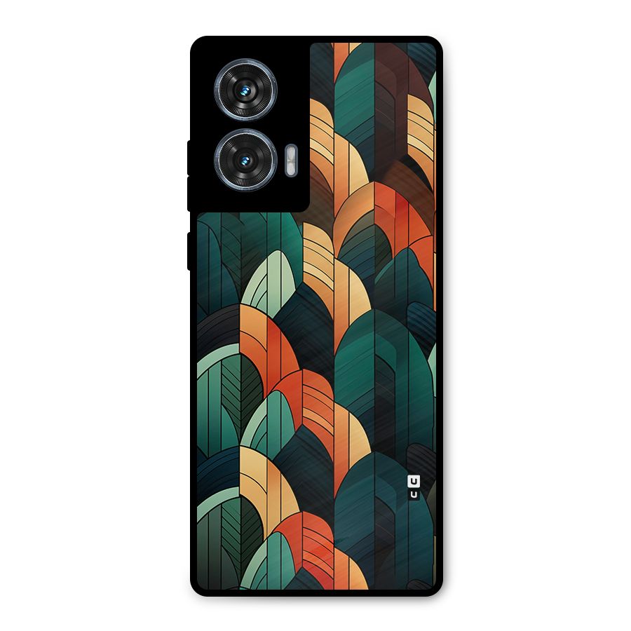 Abstract Seamless Pattern Metal Back Case for Motorola Edge 50 Fusion