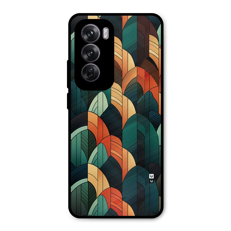 Abstract Seamless Pattern Metal Back Case for Oppo Reno12 Pro