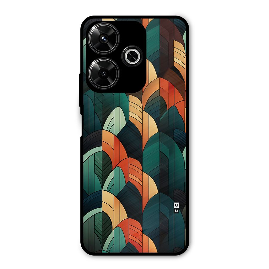 Abstract Seamless Pattern Metal Back Case for Redmi 13 5G