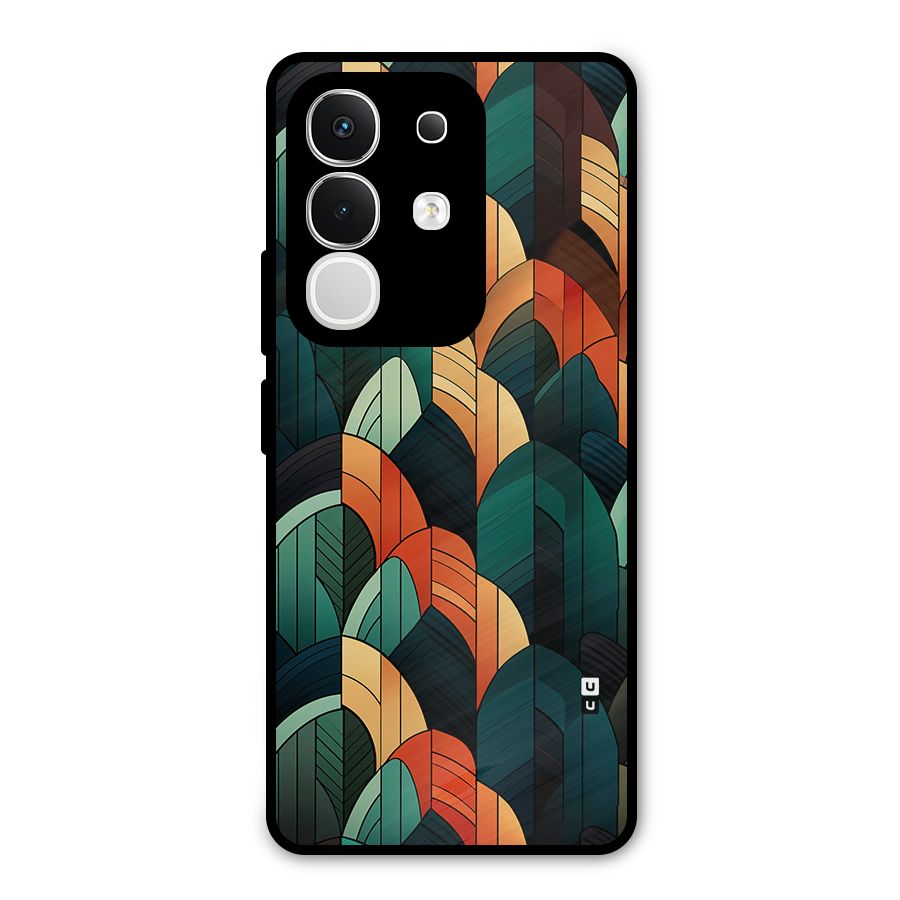 Abstract Seamless Pattern Metal Back Case for Vivo T4x