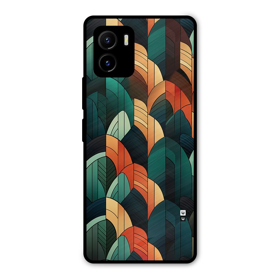Abstract Seamless Pattern Metal Back Case for Vivo Y15s