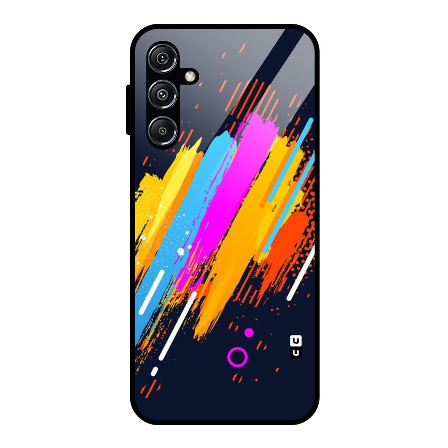 Abstract Shades Glass Back Case for Galaxy M34 5G