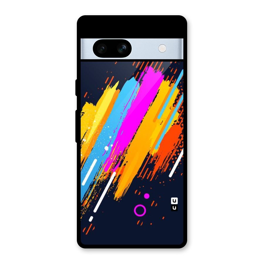 Abstract Shades Glass Back Case for Google Pixel 7a