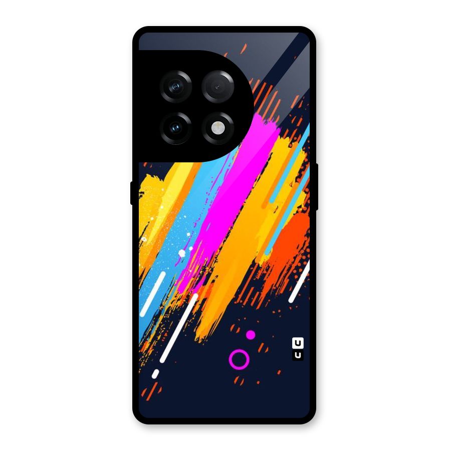 Abstract Shades Glass Back Case for OnePlus 11R