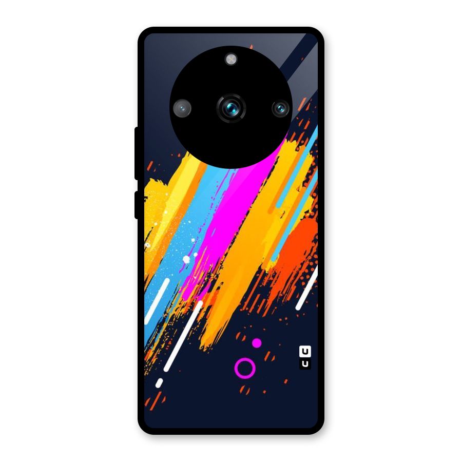 Abstract Shades Glass Back Case for Realme 11 Pro Plus