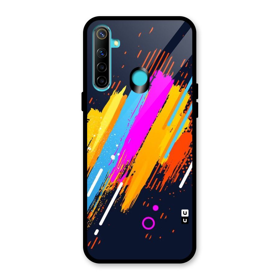 Abstract Shades Glass Back Case for Realme Narzo 10