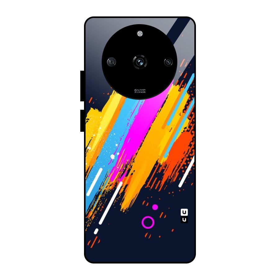 Abstract Shades Glass Back Case for Realme Narzo 60 5G