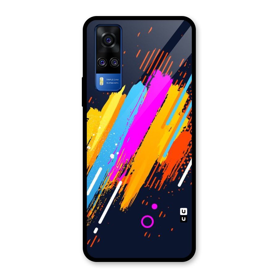 Abstract Shades Glass Back Case for Vivo Y31