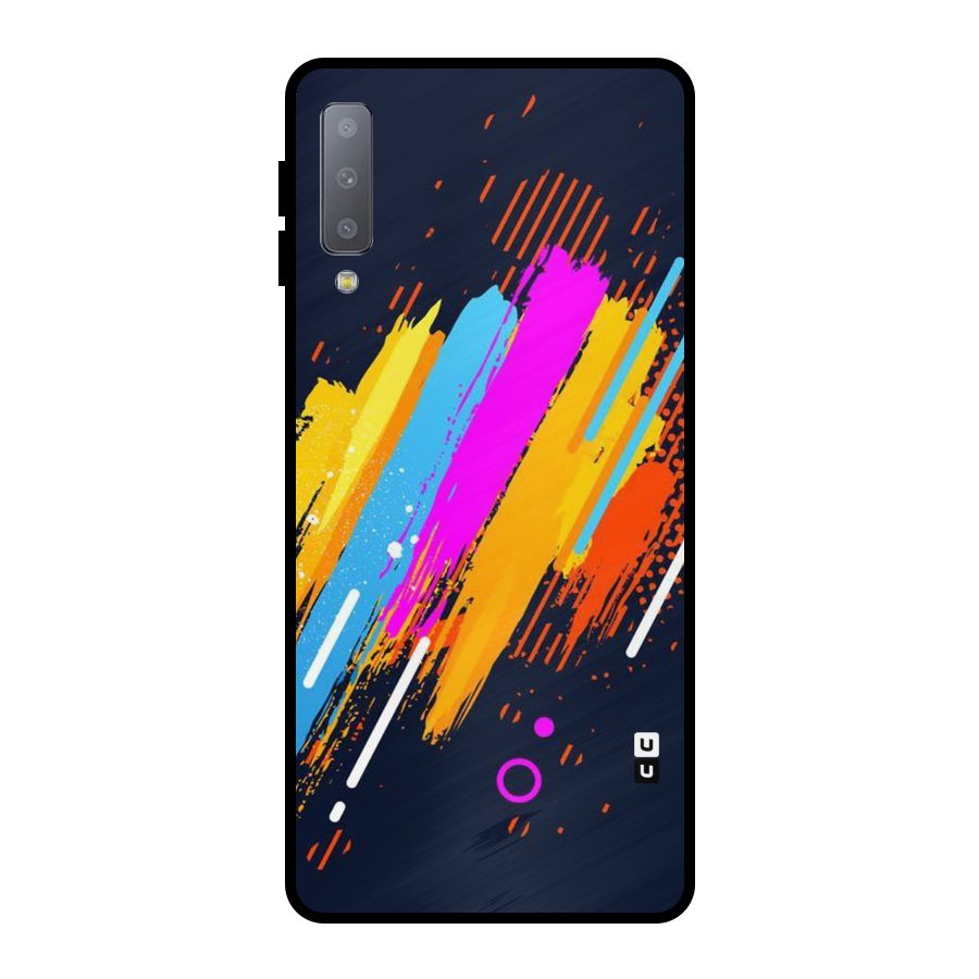 Abstract Shades Metal Back Case for Galaxy A7 (2018)