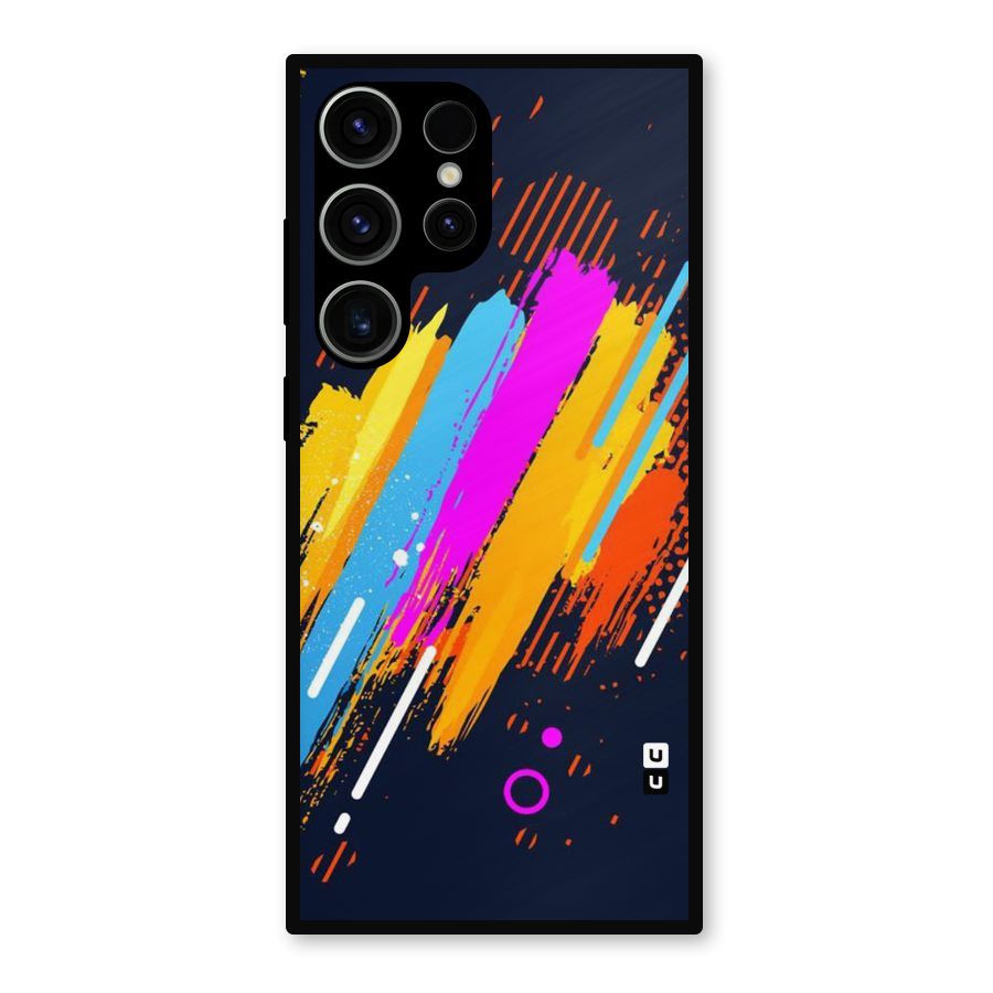 Abstract Shades Metal Back Case for Galaxy S23 Ultra