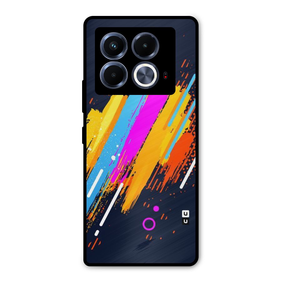 Abstract Shades Metal Back Case for Infinix Note 40 5G