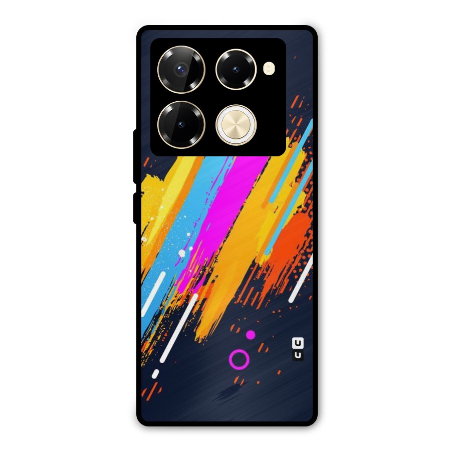 Abstract Shades Metal Back Case for Infinix Note 40 Pro