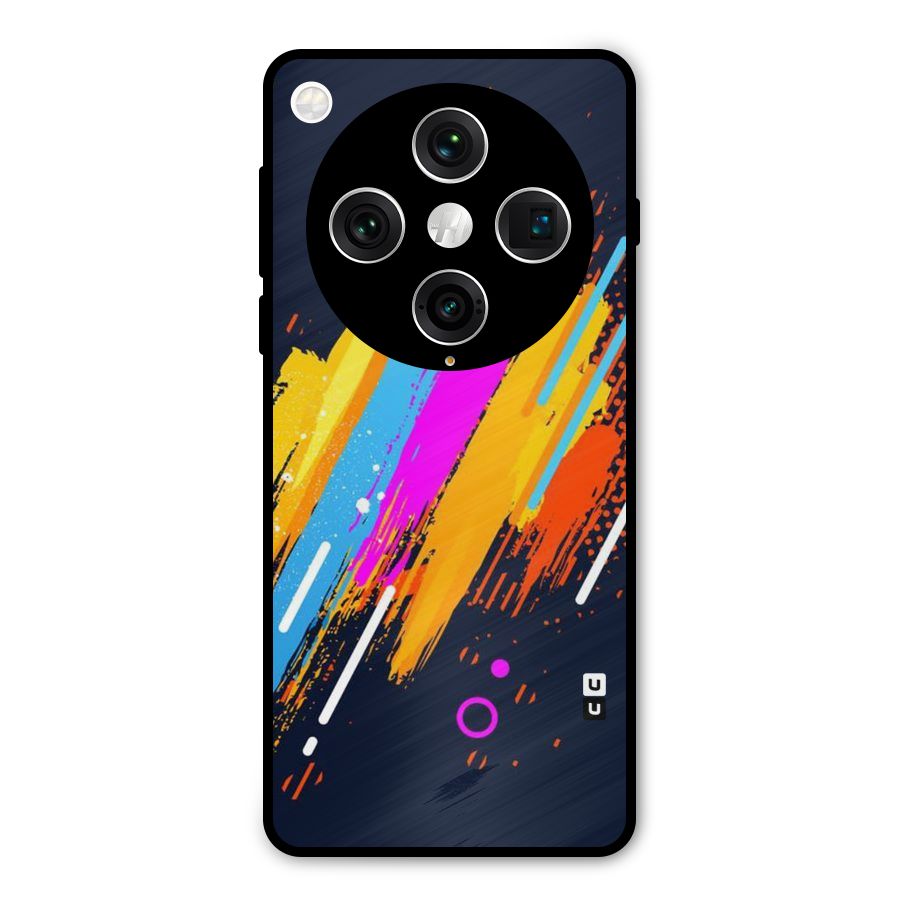 Abstract Shades Metal Back Case for Oppo Find X8 Pro
