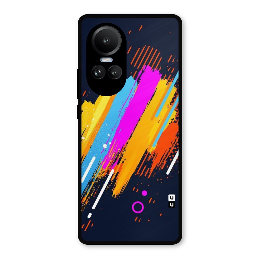Abstract Shades Metal Back Case for Oppo Reno10 Pro