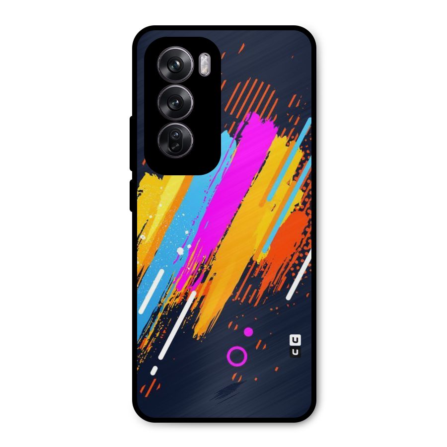 Abstract Shades Metal Back Case for Oppo Reno12 Pro
