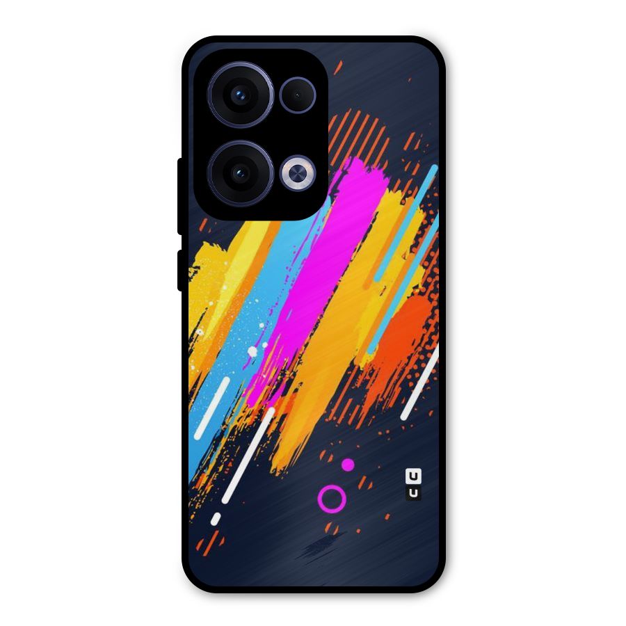 Abstract Shades Metal Back Case for Oppo Reno13
