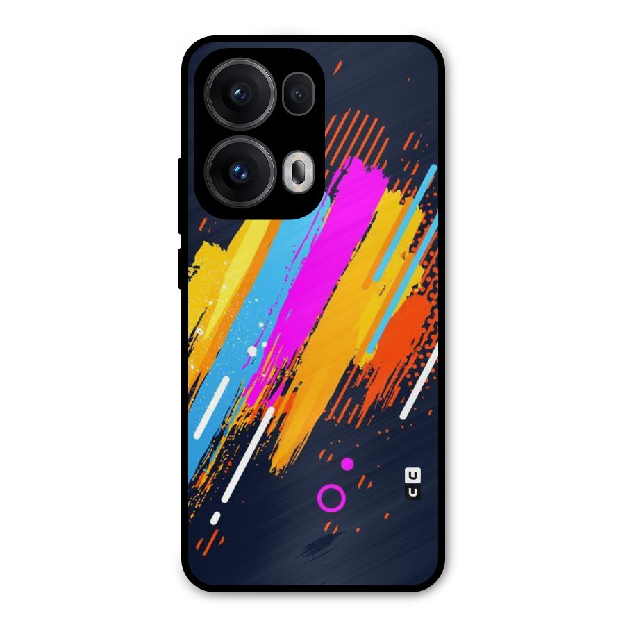 Abstract Shades Metal Back Case for Oppo Reno13 Pro