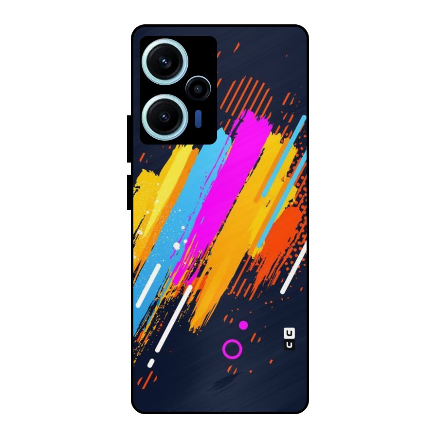 Abstract Shades Metal Back Case for Poco F5