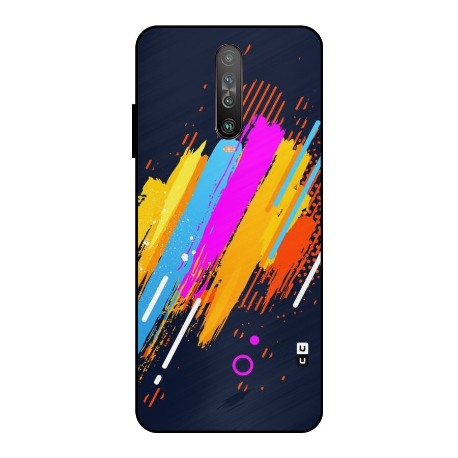 Abstract Shades Metal Back Case for Poco X2